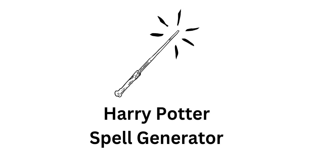 Harry Potter Spell Generator