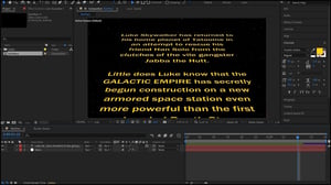 Star Wars Opening Crawl in After Effects