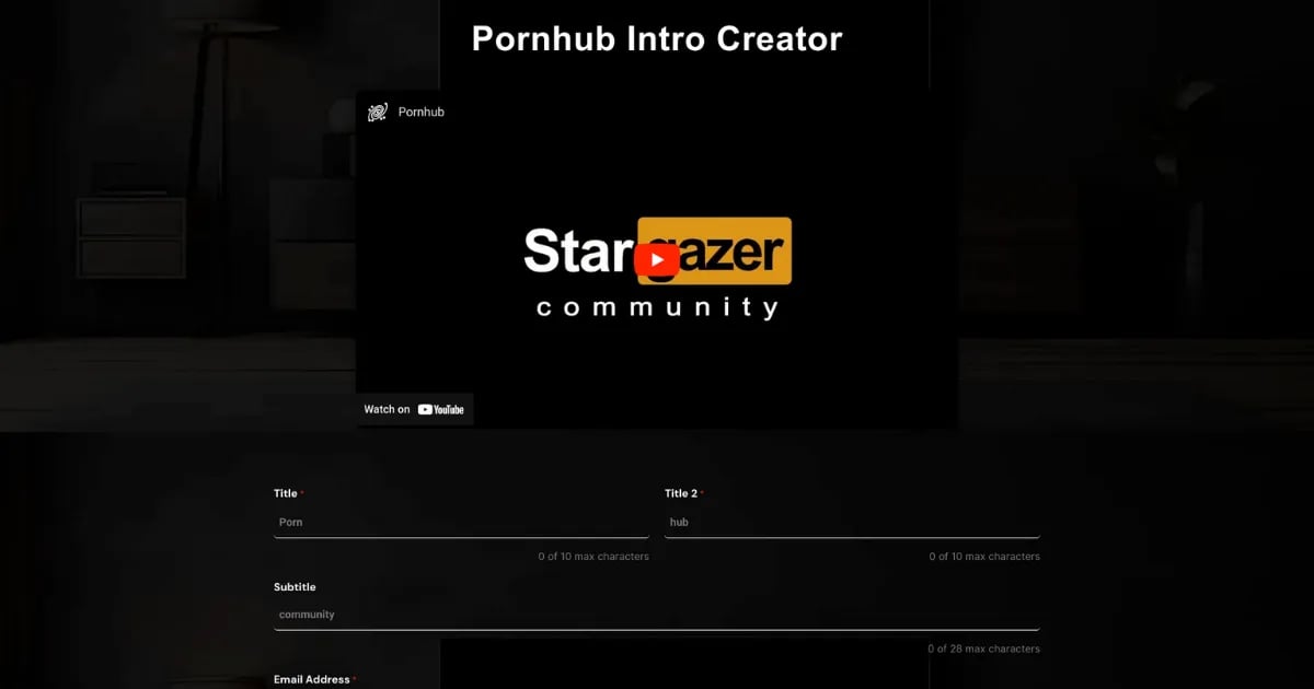 Starhub Intro Creator