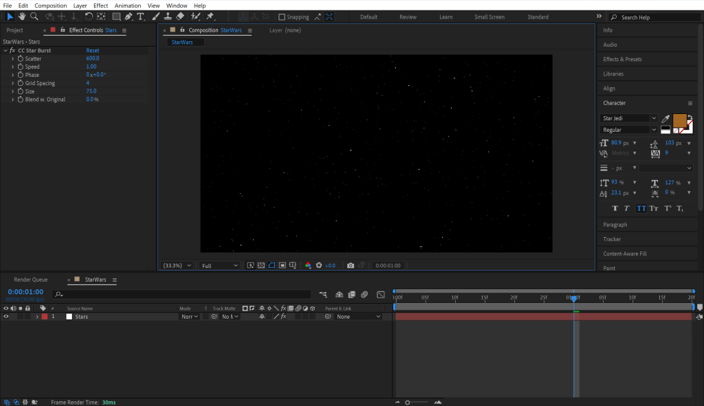 Step 2: Starry Background